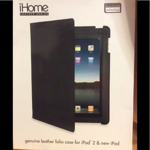 Leather case for iPad 2, new iPad, light weight, NWT